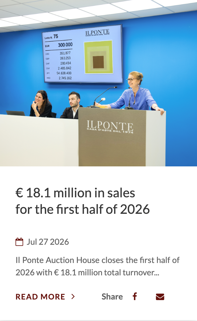 Il Ponte Casa d'Aste Reports a Strong Start