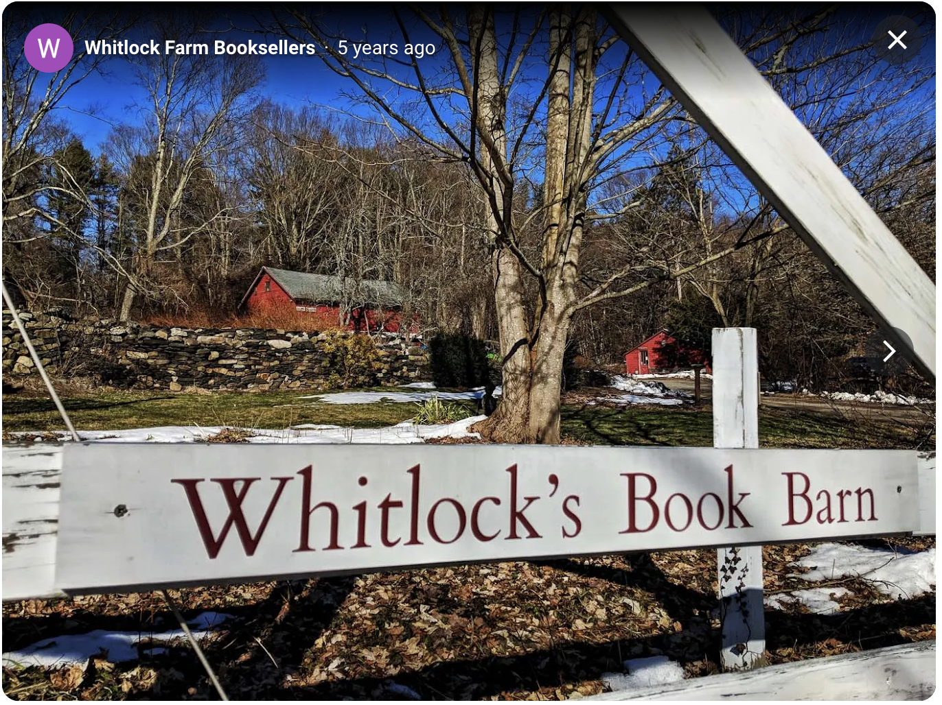 Whitlock's Book Barn: Sundown Approaches