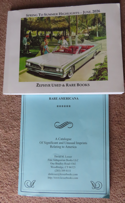 Two New Catalogues Reviewed for July