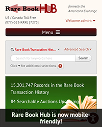 M: Rare Book Hub: 46 Auctions Archived, another 48 Upcoming this Week