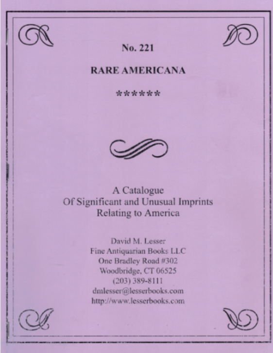 Rare Americana #221 from David M. Lesser